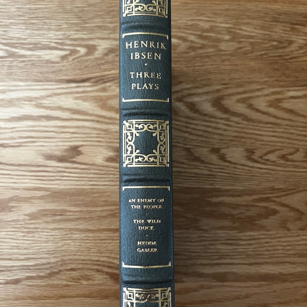 Henrik Ibsen Three Plays Book Collector's Leatherbound Edition Easton Press 1979